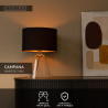 Lucide CAMPANA - Lampe de table - 1xE27 - Transparent - L 40 x P 40 x H 52,9 cm