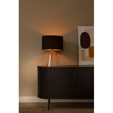 Lucide CAMPANA - Lampe de table - 1xE27 - Transparent - L 40 x P 40 x H 52,9 cm