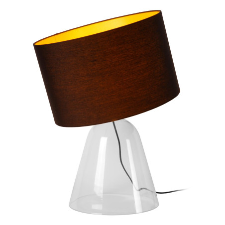 Lucide CAMPANA - Lampe de table - 1xE27 - Transparent - L 40 x P 40 x H 52,9 cm