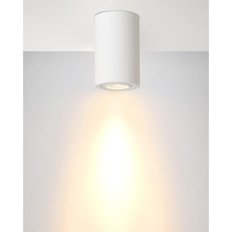 Lucide GIPSY - Spot plafond - Ø 7 cm - 1xGU10 (MR16) - Blanc - H 11,2 cm