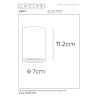 Lucide GIPSY - Spot plafond - Ø 7 cm - 1xGU10 (MR16) - Blanc - H 11,2 cm