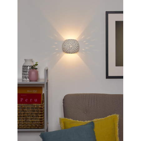 Lucide GIPSY - Applique murale - 1xG9 - Blanc - Réf. 35203/13/31