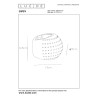 Lucide GIPSY - Applique murale - 1xG9 - Blanc - Réf. 35203/13/31