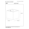 Lucide GIPSY - Applique murale - 1xG9 - Blanc - Réf. 35208/01/31