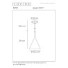 Lucide GIPSY - Suspension - Ø 16,5 cm - 1xE27 - Blanc