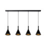 Lucide GIPSY - Suspension - 4xE27 - Noir