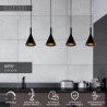 Lucide GIPSY - Suspension - 4xE27 - Noir
