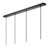 Lucide GIPSY - Suspension - 4xE27 - Noir