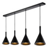 Lucide GIPSY - Suspension - 4xE27 - Noir