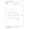 Lucide GIPSY - Suspension - 4xE27 - Noir