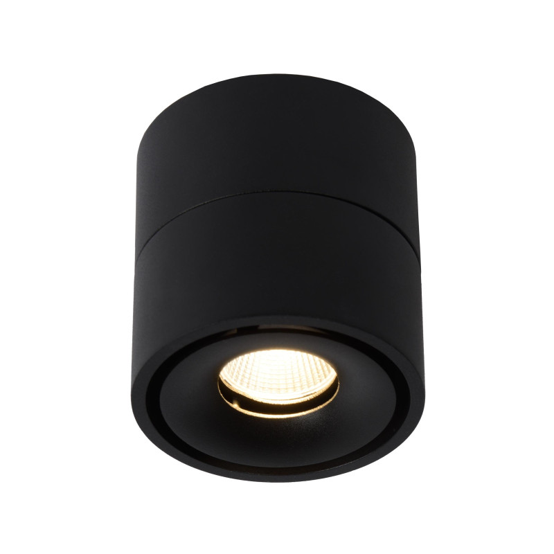 Lucide YUMIKO - Spot plafond - Ø 7,8 cm - LED Dim. - 1x10W 2700K - Noir