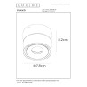 Lucide YUMIKO - Spot plafond - Ø 7,8 cm - LED Dim. - 1x10W 2700K - Noir