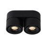 Lucide YUMIKO - Spot plafond - LED Dim. - 2x10W 2700K - Noir