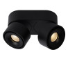 Lucide YUMIKO - Spot plafond - LED Dim. - 2x10W 2700K - Noir