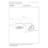Lucide YUMIKO - Spot plafond - LED Dim. - 2x10W 2700K - Noir
