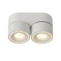 Lucide YUMIKO - Spot plafond - Ø 7,8 cm - LED Dim. - 2x10W 2700K - Blanc