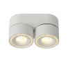 Lucide YUMIKO - Spot plafond - Ø 7,8 cm - LED Dim. - 2x10W 2700K - Blanc