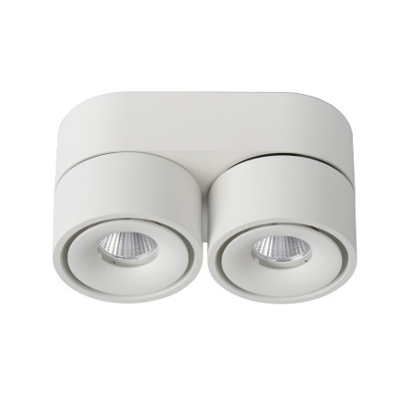Lucide YUMIKO - Spot plafond - Ø 7,8 cm - LED Dim. - 2x10W 2700K - Blanc