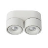 Lucide YUMIKO - Spot plafond - Ø 7,8 cm - LED Dim. - 2x10W 2700K - Blanc
