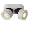 Lucide YUMIKO - Spot plafond - Ø 7,8 cm - LED Dim. - 2x10W 2700K - Blanc