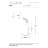 Lucide GILLY - Lampe de bureau - LED - 1x5W 2700K - Noir