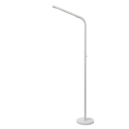 Lucide GILLY - Lampadaire / lampe de lecture Rechargeable - Batterie/Piles - LED Dim. - 1x6W 2700K - Blanc