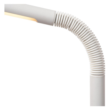 Lucide GILLY - Lampadaire / lampe de lecture Rechargeable - Batterie/Piles - LED Dim. - 1x6W 2700K - Blanc