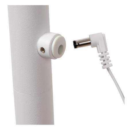 Lucide GILLY - Lampadaire / lampe de lecture Rechargeable - Batterie/Piles - LED Dim. - 1x6W 2700K - Blanc