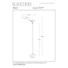 Lucide GILLY - Lampadaire / lampe de lecture - LED - 1x6W 2700K - Noir