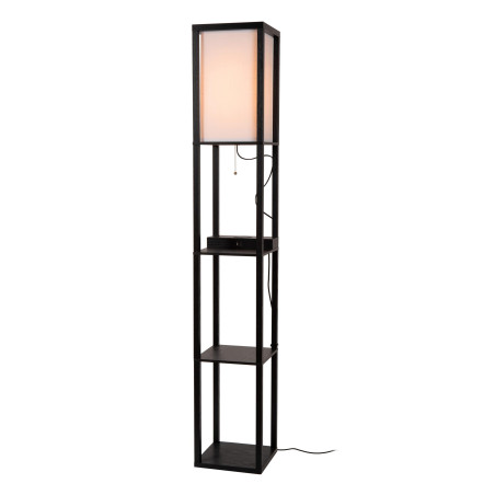 Lucide MENNO - Lampadaire - 1xE27 - Avec chargeur sans fil - Noir