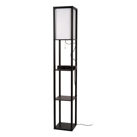 Lucide MENNO - Lampadaire - 1xE27 - Avec chargeur sans fil - Noir