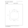 Lucide JOANET - Plafonnier - Ø 25 cm - 1xE27 - Fumé