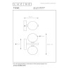 Lucide TYCHO - Applique murale - 2xG9 - Or Mat / Laiton