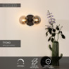 Lucide TYCHO - Applique murale - 2xG9 - Noir