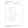 Lucide TYCHO - Applique murale - 2xG9 - Noir