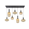 Lucide MALOTO - Suspension - 7xE27 - Ambre