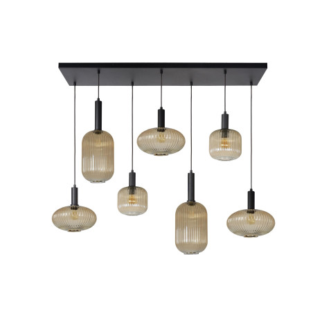 Lucide MALOTO - Suspension - 7xE27 - Ambre