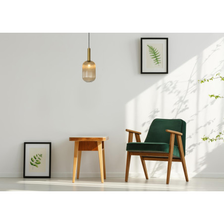 Lucide MALOTO - Suspension - Ø 20 cm - 1xE27 - Ambre