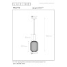 Lucide MALOTO - Suspension - Ø 20 cm - 1xE27 - Ambre