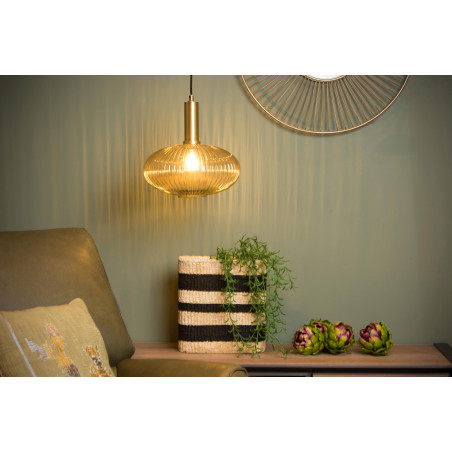 Lucide MALOTO - Suspension - Ø 30 cm - 1xE27 - Ambre
