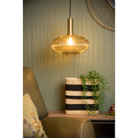 Lucide MALOTO - Suspension - Ø 30 cm - 1xE27 - Ambre