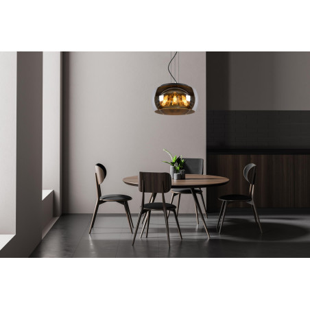 Lucide OLIVIA - Suspension - Ø 40 cm - 3xE27 - Fumé