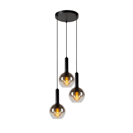 Lucide MARIUS - Suspension - Ø 48,5 cm - 3xE27 - Noir