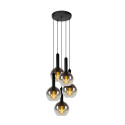 Lucide MARIUS - Suspension - Ø 55 cm - 5xE27 - Noir