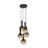 Lucide MARIUS - Suspension - Ø 55 cm - 5xE27 - Noir