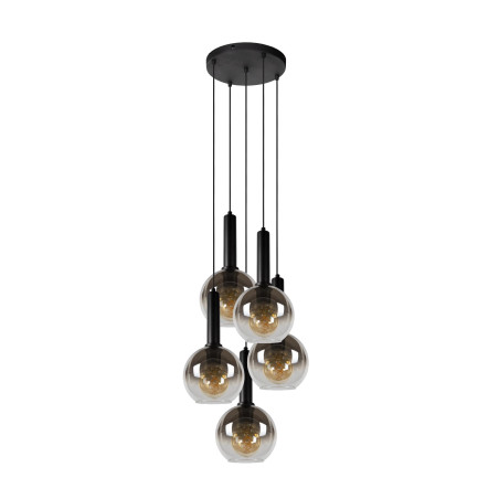 Lucide MARIUS - Suspension - Ø 55 cm - 5xE27 - Noir