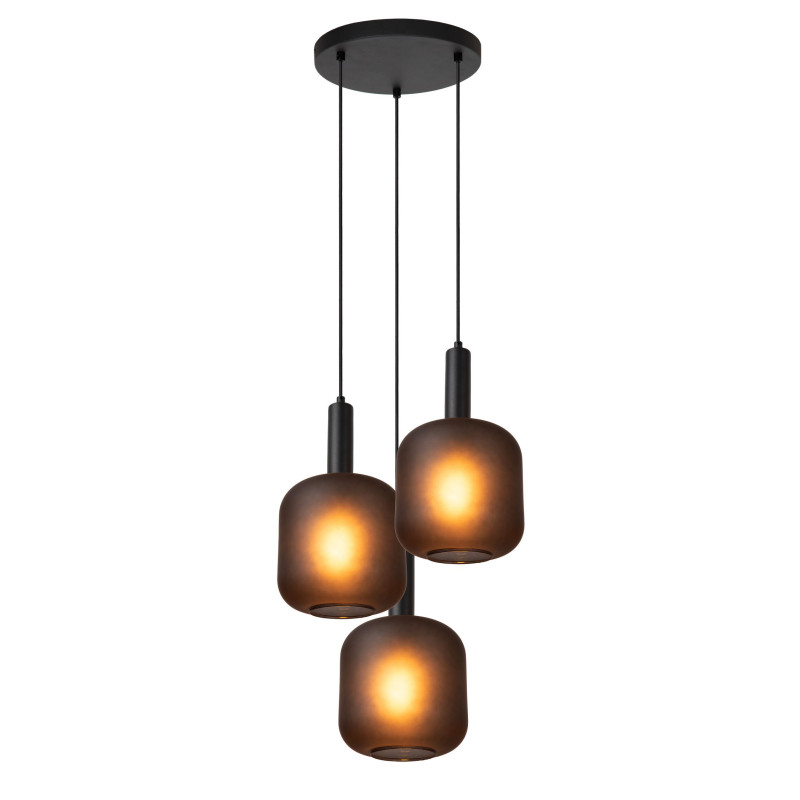 Lucide ELOISE - Suspension - Ø 40 cm - 3xE27 - Noir