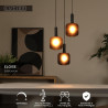 Lucide ELOISE - Suspension - Ø 40 cm - 3xE27 - Noir