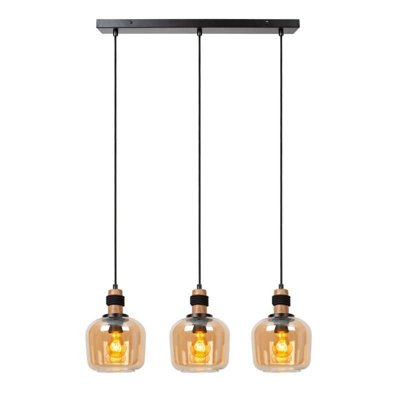 Lucide ILONA - Suspension - 3xE27 - Ambre