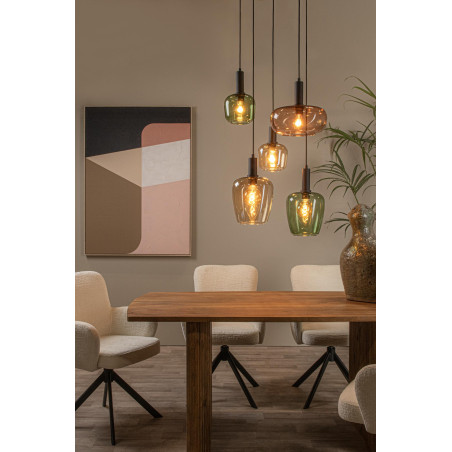 Lucide ILONA - Suspension - 5xE27 - Noir